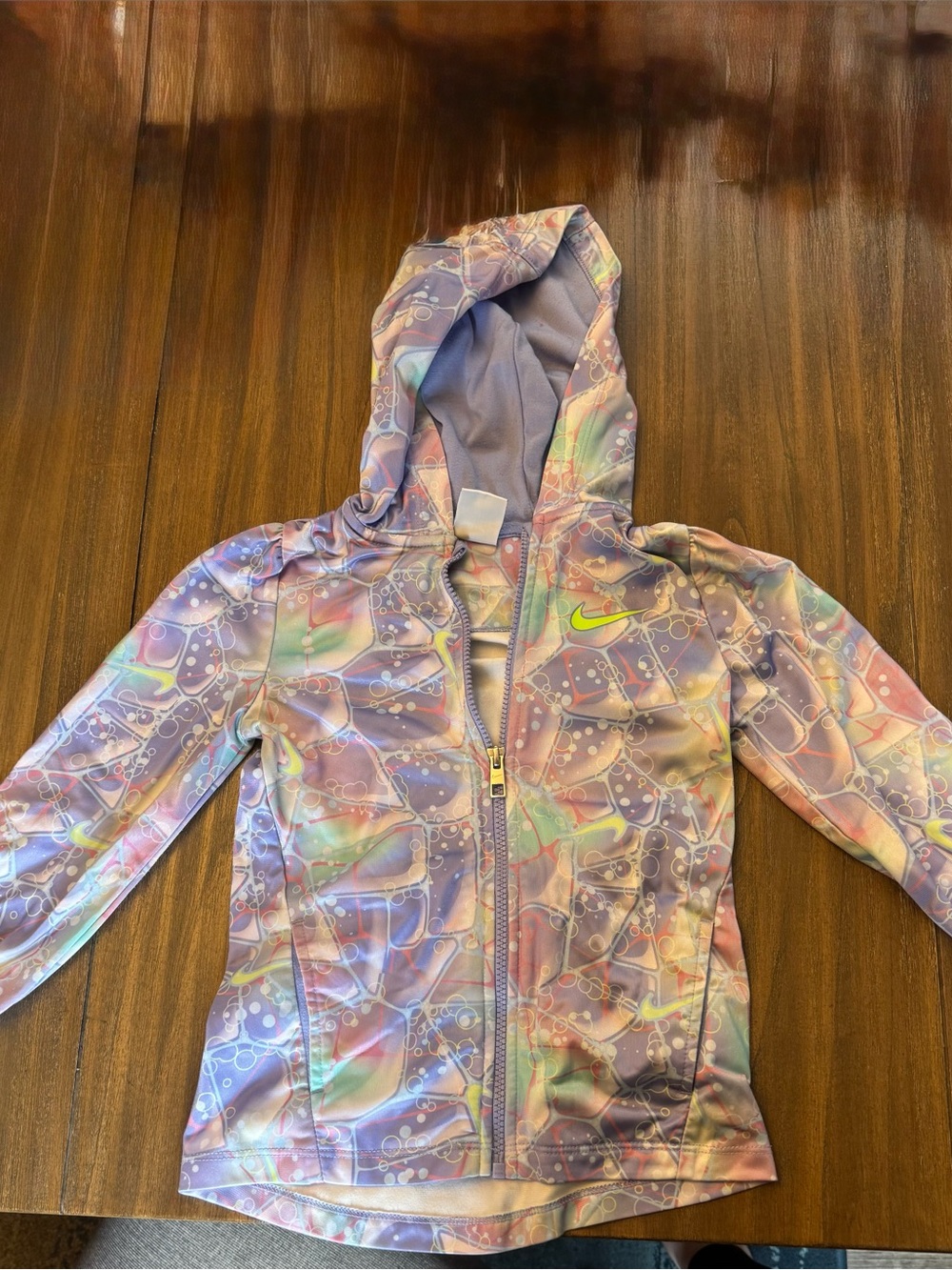 Nike Pastel Purple Multicolor Girls' Hooded Zip Jacket